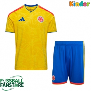 Kolumbien Replik Heimtrikot Kinder WM 2026 Kurzarm (+ Kurze Hosen)